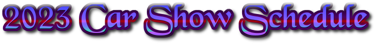 2023 Car Show Schedule